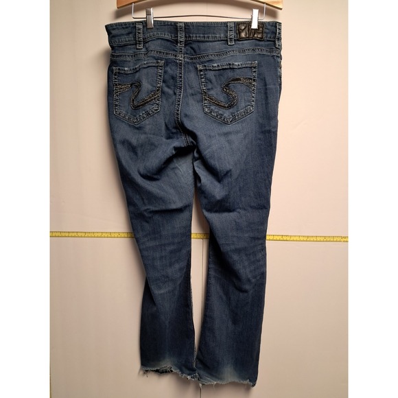 Womens Suki Silver Jeans-size 16/L33 - Picture 2 of 6
